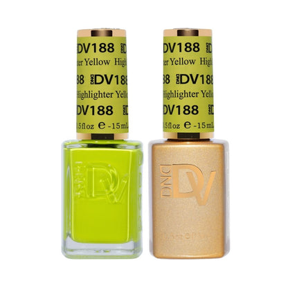 DND Diva Gel & Nail Polish - Highlighter Yellow #188