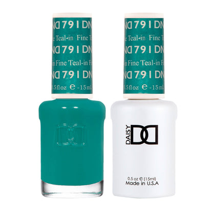 DND Duo Soak Off Gel &amp; Sơn móng tay - Teal-in Fine #791