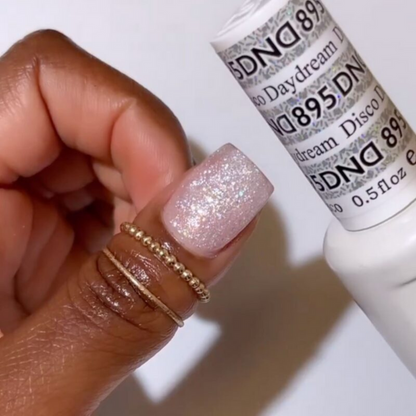 Set DND - Esmalte en gel y esmalte de uñas, 886 Pray For Peach