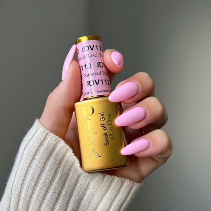 DND Diva Gel & Nail Polish - Sugared Rose #112