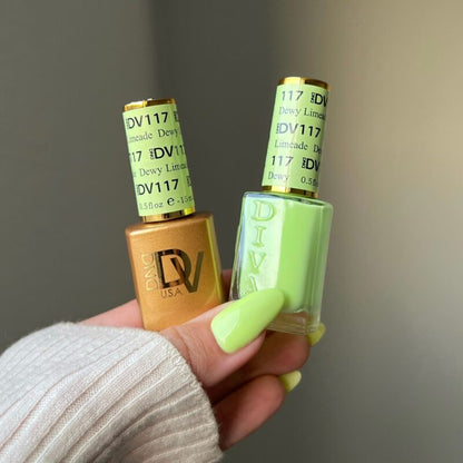 DND Diva Gel & Nail Polish - Dewy Limeade #117