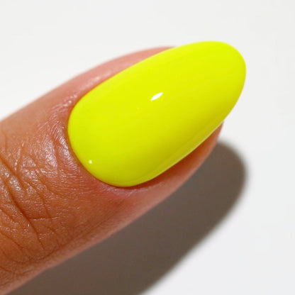 DND Diva Gel & Nail Polish - Highlighter Yellow #188