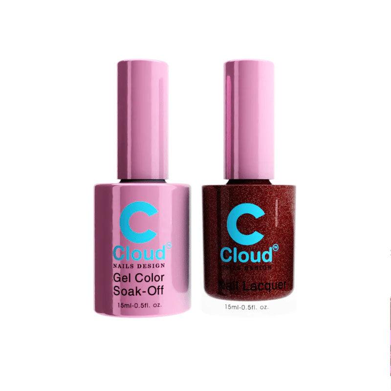 Chisel Cloud Florida #100 gel and matching nail lacquer bottle pair