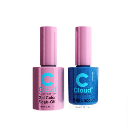 Chisel Cloud Florida #104 gel and matching nail lacquer bottle pair