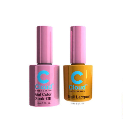 Chisel Cloud Florida #114 gel and matching nail lacquer bottle pair