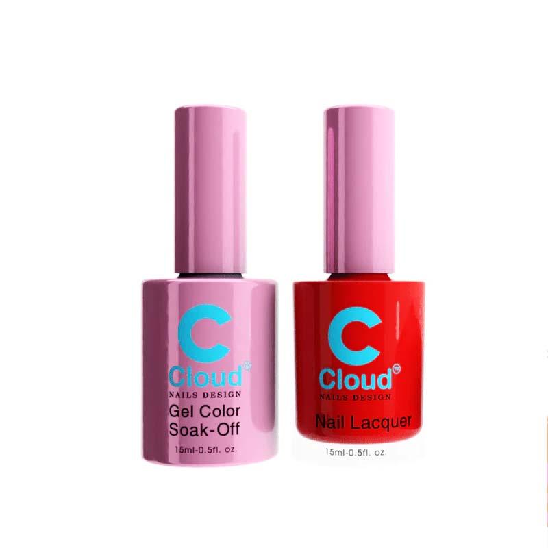 Chisel Cloud Florida #015 gel and matching nail lacquer bottle pair
