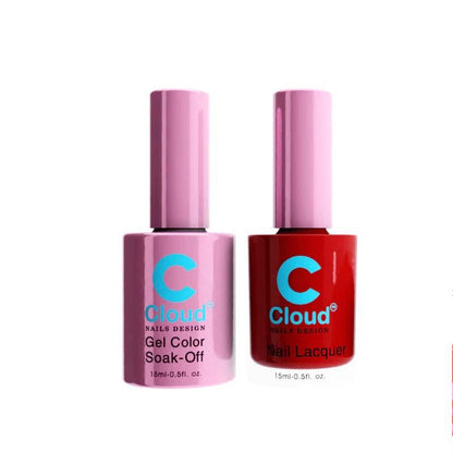 Chisel Cloud Florida #002 gel and matching nail lacquer bottle pair