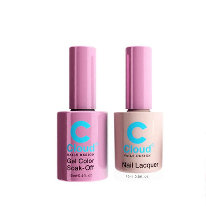 Chisel Cloud Florida #034 gel and matching nail lacquer bottle pair