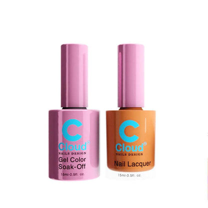 Chisel Cloud Florida #074 gel and matching nail lacquer bottle pair