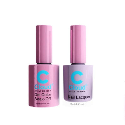 Chisel Cloud Florida #080 gel and matching nail lacquer bottle pair