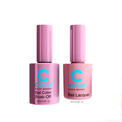 Chisel Cloud Florida #087 gel and matching nail lacquer bottle pair