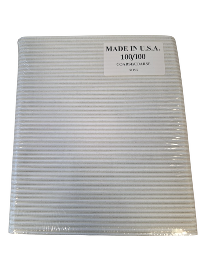 Dũa móng tay chuyên nghiệp Zebra Sanding Files 7" (50 cái) - Chọn độ nhám của bạn 