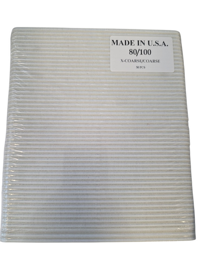Dũa móng tay chuyên nghiệp Zebra Sanding Files 7" (50 cái) - Chọn độ nhám của bạn 