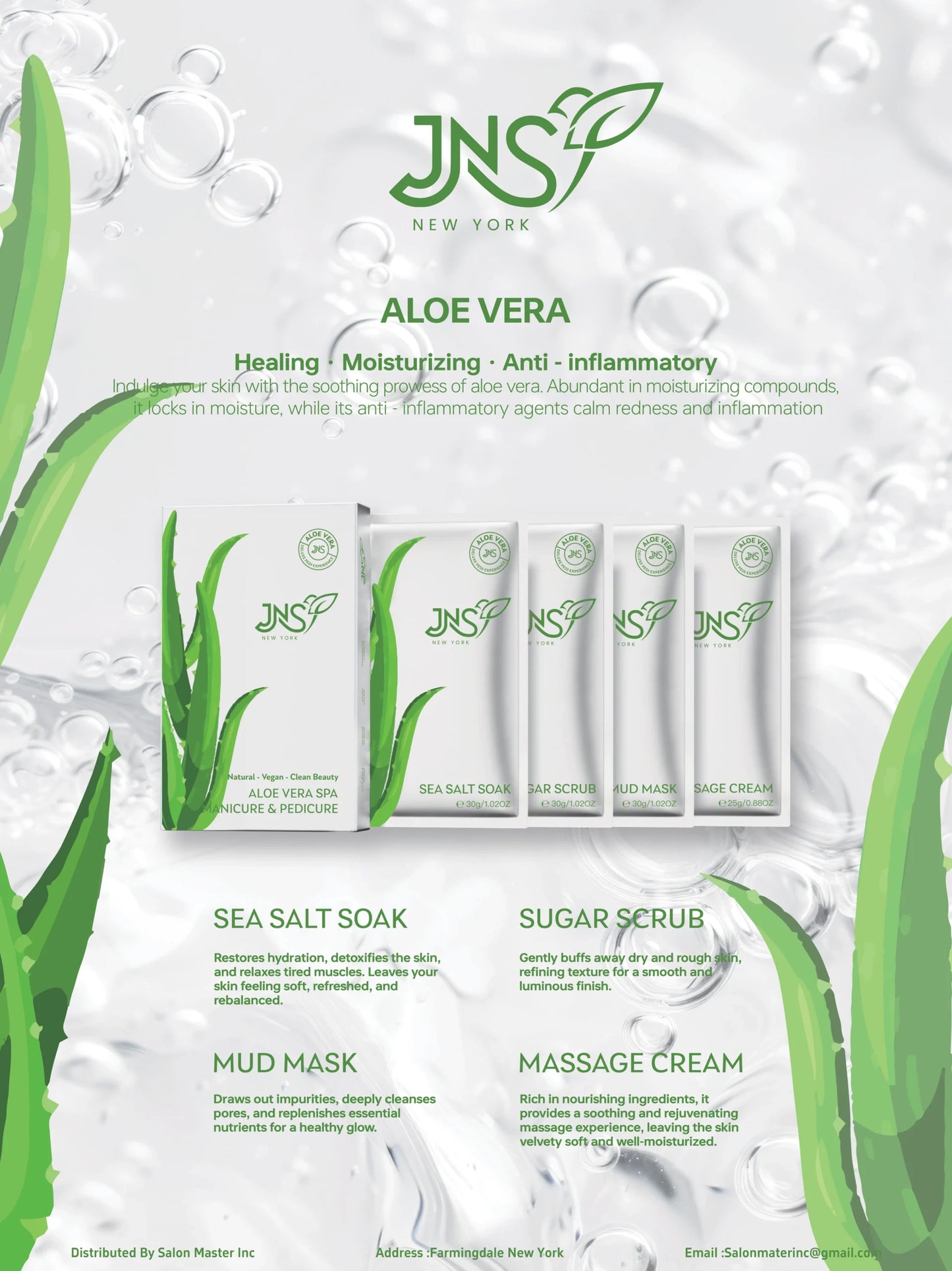 JNS New York 4 Steps Deluxe Pedi (50pcs/Case)