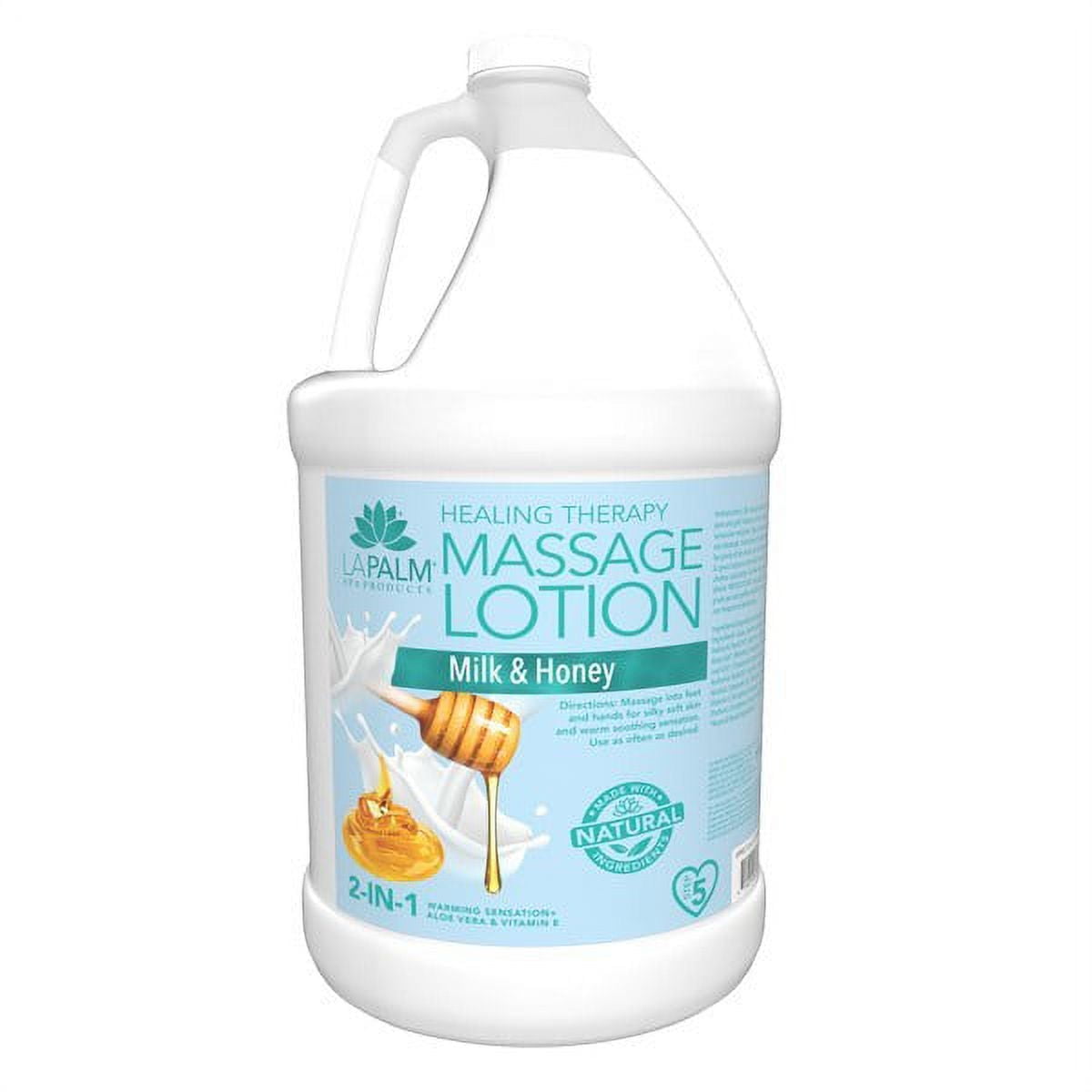 La Palm Healing Therapy Massage Lotion  Milk & Honey - Refill size 1 gallon