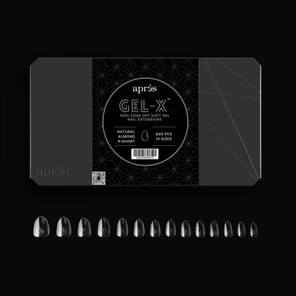apres GEL-X Natural Almond X-short 14 kích cỡ Hộp Mẹo - Pro 600 cái