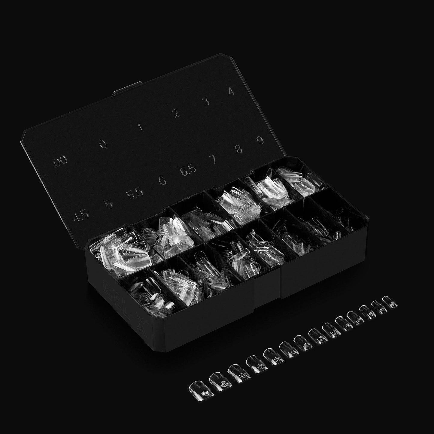 apres GEL-X Natural Square LONG 14 kích cỡ Hộp Mẹo - Pro 600 cái