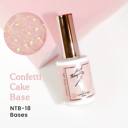 Nail Thoughts - NTB-18 Confetti Cake Base