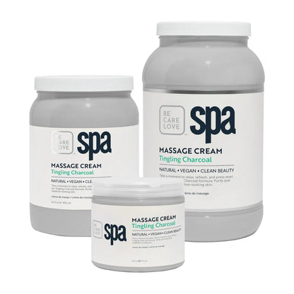BCL Spa Pedicure Organic Massage Cream - Tingling Charcoal