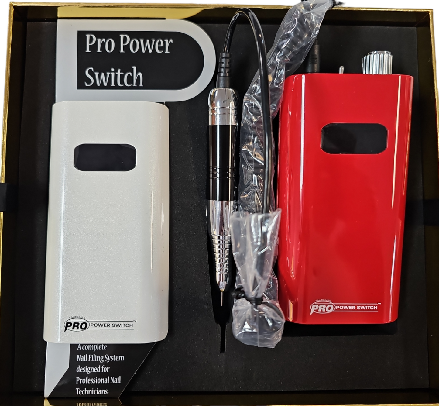 Máy khoan móng tay cầm tay Medicool Pro Power Switch 