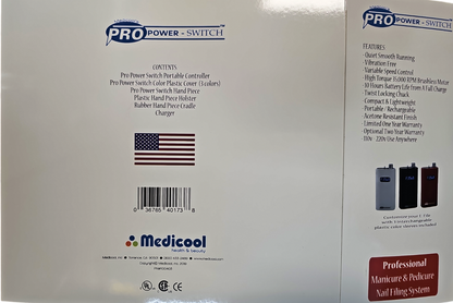 Máy khoan móng tay cầm tay Medicool Pro Power Switch 