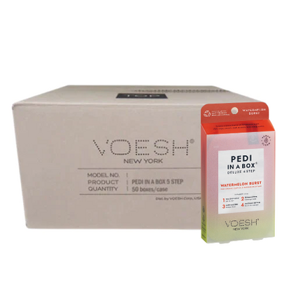 VOESH Deluxe Pedicure In A Box 4 In 1 (Hộp 50 gói) - than hoạt tính thải độc 