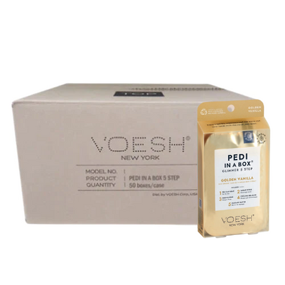 VOESH Deluxe Pedicure In A Box 4 In 1 (Hộp 50 gói) - than hoạt tính thải độc 