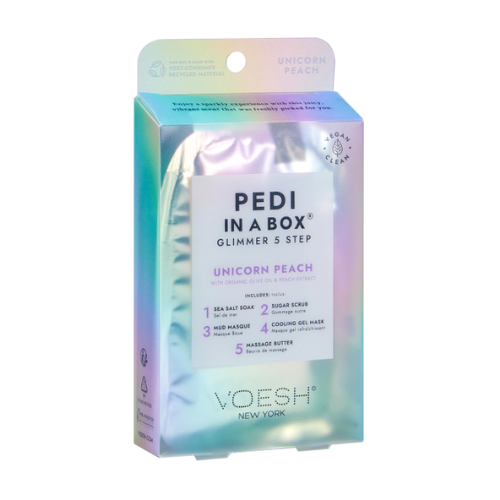 Voesh 5 in 1 Step Spa Pedibox Unicorn Peach