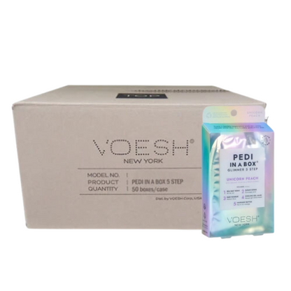 VOESH Deluxe Pedicure In A Box 4 In 1 (Hộp 50 gói) - than hoạt tính thải độc 