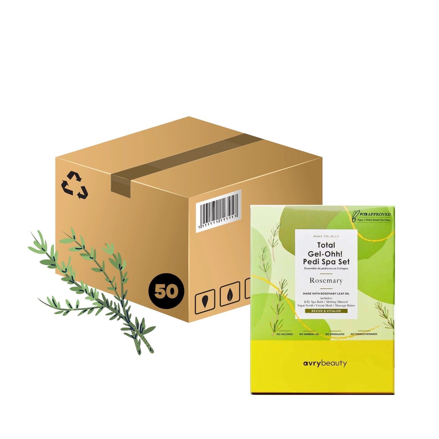 AvryBeauty Gel-Ohh Jelly Spa - Rosa 