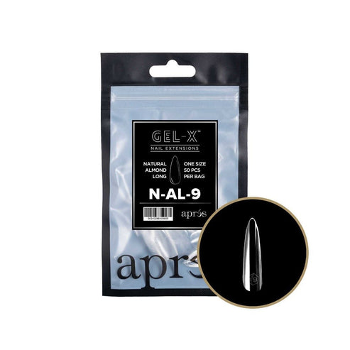 Apres Gel-X Natural Refill Bag 50pcs - Size #00 - 9 - Almond | Long