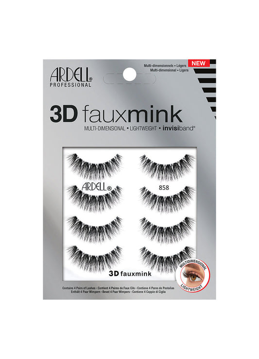 Ardell Lashes 3D Faux Mink Multipack #858 - 4 Pairs