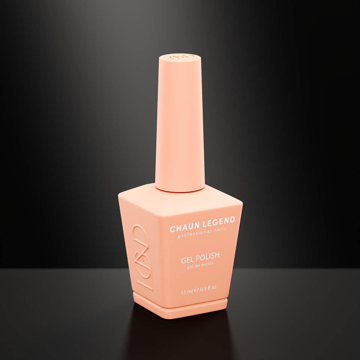 Chaun Legend LG5042 Peach Please bottle and color swatch