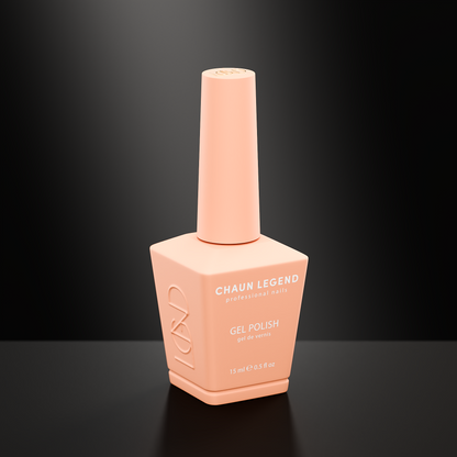 Chaun Legend LG5042 Peach Please bottle and color swatch