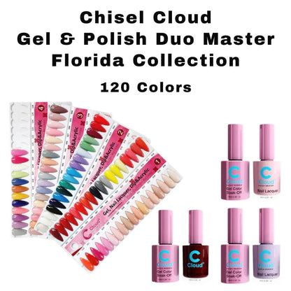 Florida duo collection reference; one selected gel and lacquer pair included