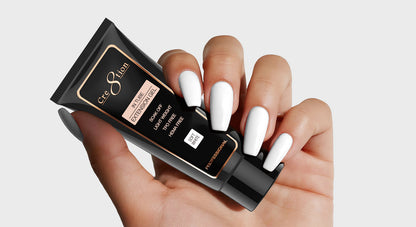 Cre8tion Poly Gel Soft White shade photo