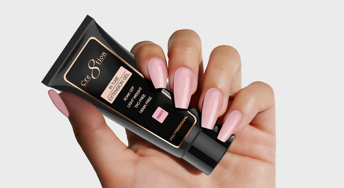 Cre8tion Poly Gel Transparent Pinker shade photo