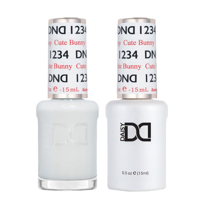 DND Matching Soak off Gel + Nail Polish - Cute Bunny #1234