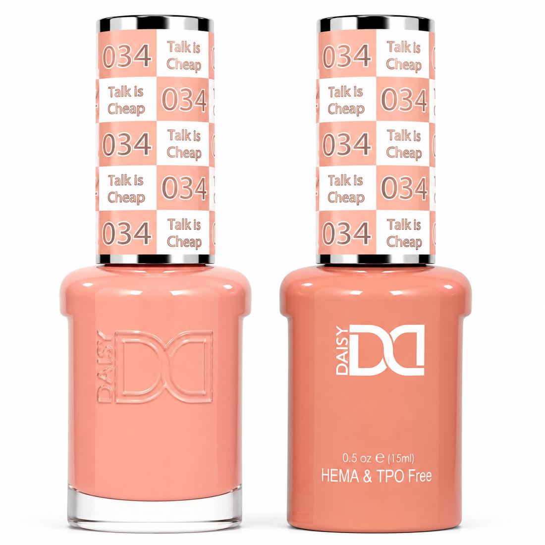 DND HEMA & TPO Free Gel Polish Duo #034 Talk Is Cheap