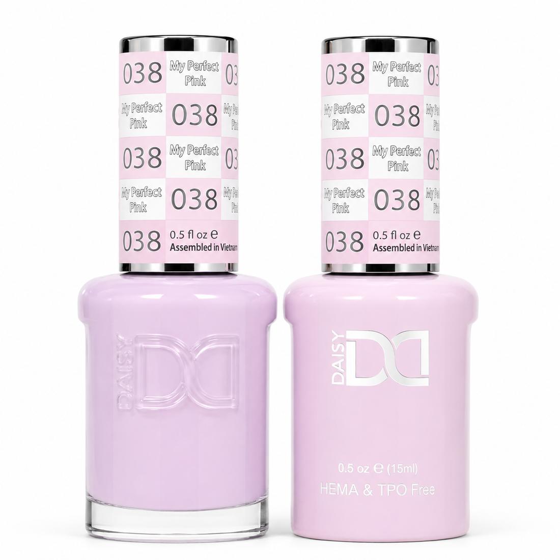 DND HEMA & TPO Free Gel Polish Duo #038 My Perfect Pink
