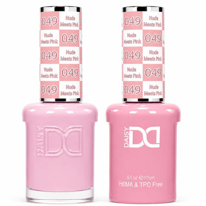 DND HEMA & TPO Free Gel Polish Duo #049 Nude Meets Pink