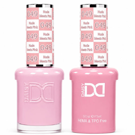 DND HEMA & TPO Free Gel Polish Duo #049 Nude Meets Pink