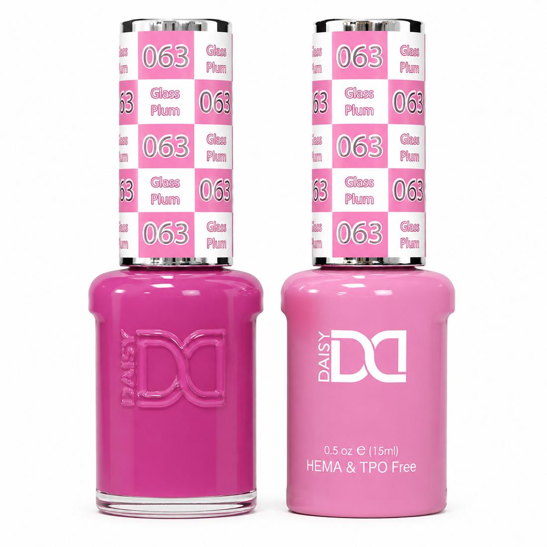 DND HEMA & TPO Free Gel Polish Duo #063 Glass Plum