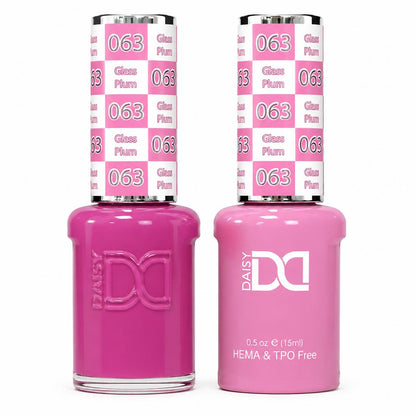 DND HEMA & TPO Free Gel Polish Duo #063 Glass Plum
