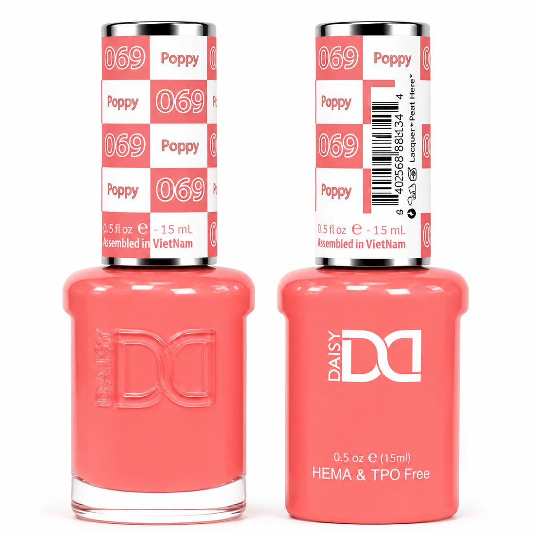 DND HEMA & TPO Free Gel Polish Duo #069 Poppy