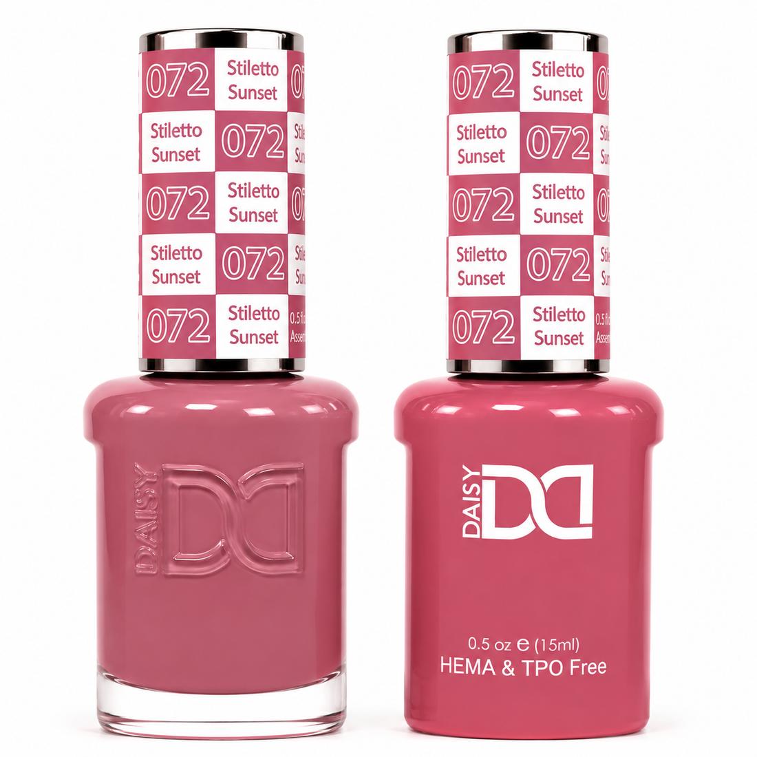 DND HEMA & TPO Free Gel Polish Duo #072 Silhouette Sunset