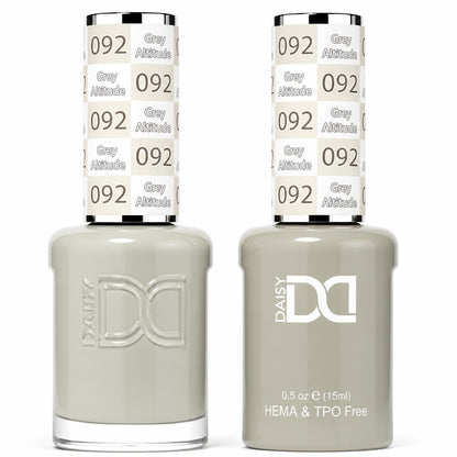 DND HEMA & TPO Free Gel Polish Duo #092 Grey Altitude
