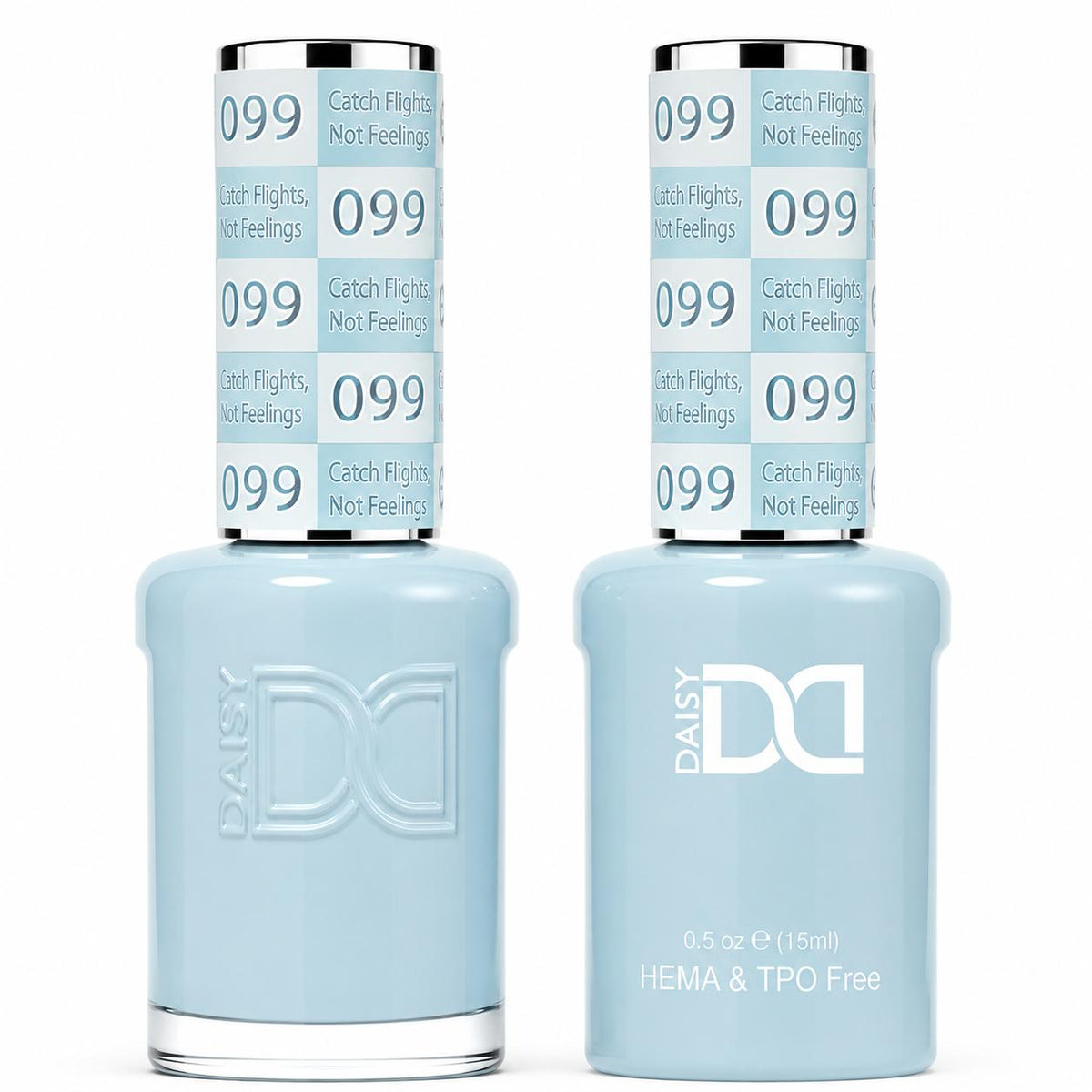 DND HEMA & TPO Free Gel Polish Duo #099 Catch Flights Not Feelings