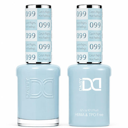 DND HEMA & TPO Free Gel Polish Duo #099 Catch Flights Not Feelings