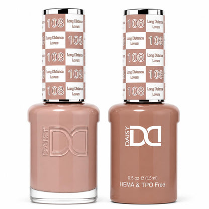 DND HEMA & TPO Free Gel Polish Duo #108 Long Distance Lovers